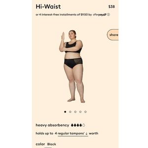 Thinx Hi-Waist, Moderate Absorbency
